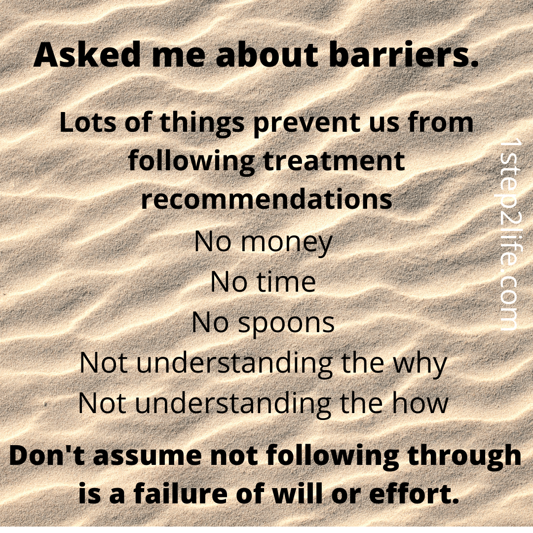 asked about barriers